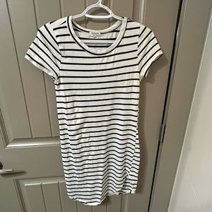 Black and White T-shirt Dress
